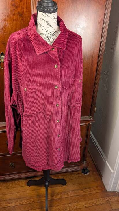 Provisions Tops - Provisions Women's Corduroy Button-Up Shirt 2X